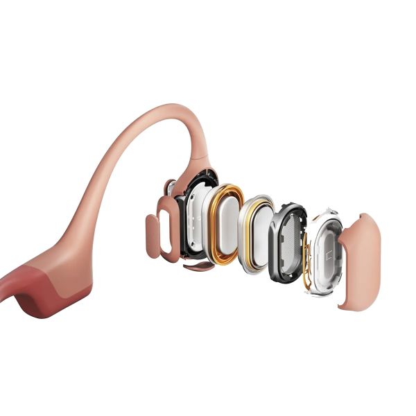 Shokz OpenRun Pro - Standardmodell - Open-Ear kabellose Kopfhörer - Bone conduction - Pink