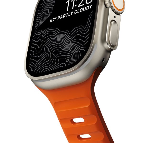 Nomad Sport Band FKM für die Apple Watch Series 1-10 / SE / Ultra (2) - 42/44/45/46/49 mm - Orange