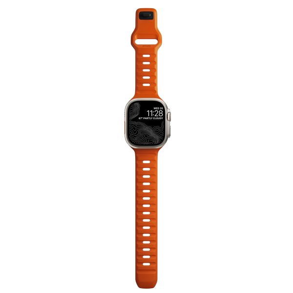 Nomad Sport Band FKM für die Apple Watch Series 1-10 / SE / Ultra (2) - 42/44/45/46/49 mm - Orange