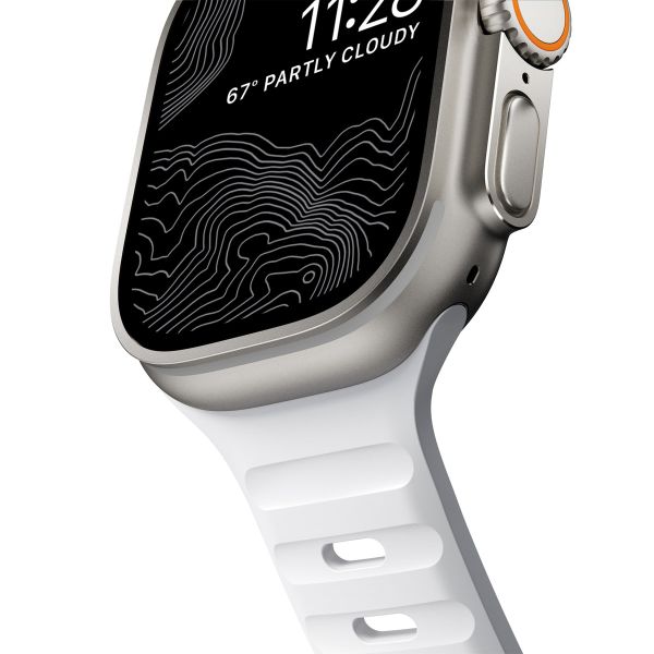 Nomad Sport Band FKM für die Apple Watch Series 1-10 / SE / Ultra (2) - 42/44/45/46/49 mm - Weiß