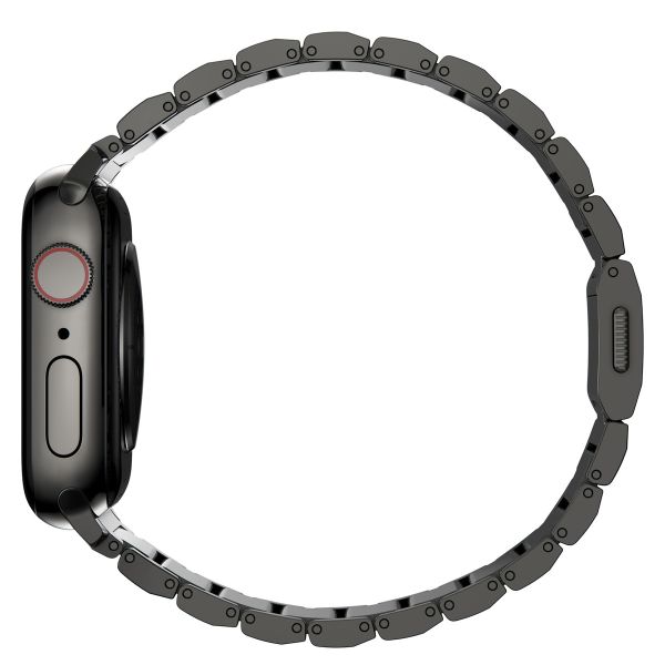 Nomad Magnetisches Stahlgliederarmband für die Apple Watch Series 1-10 / SE / Ultra (2) - 42/44/45/46/49 mm - Graphit