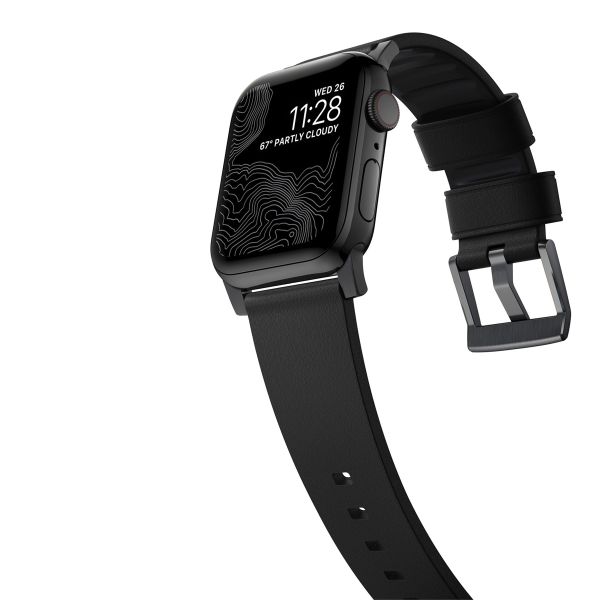 Nomad Active Pro Band für die Apple Watch Series 1-10 / SE / Ultra (2) - 42/44/45/46/49 mm - Schwarz/Schwarz