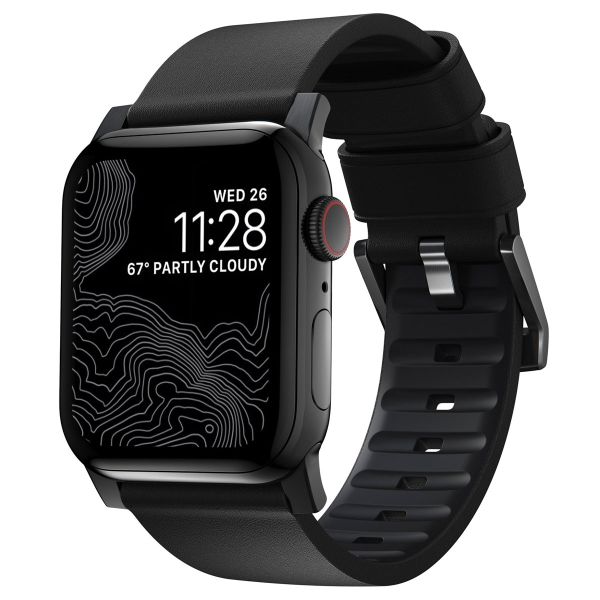 Nomad Active Pro Band für die Apple Watch Series 1-10 / SE / Ultra (2) - 42/44/45/46/49 mm - Schwarz/Schwarz