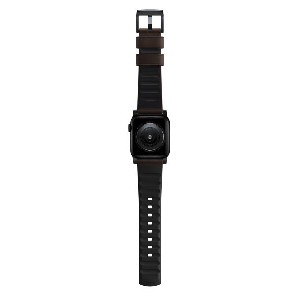 Nomad Active Pro Band für die Apple Watch Series 1-10 / SE / Ultra (2) - 42/44/45/46/49 mm - Braun/Schwarz