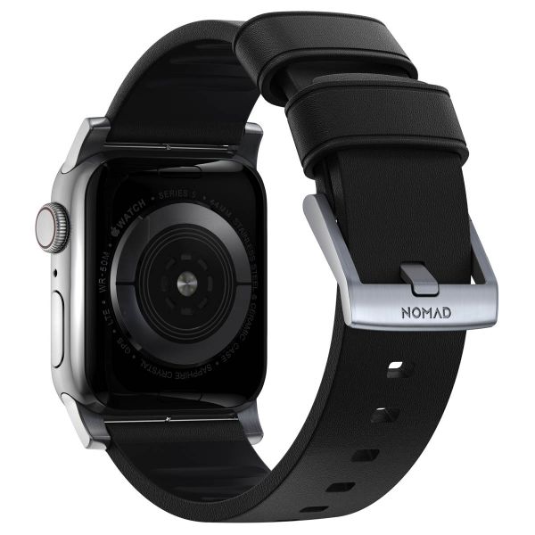 Nomad Active Pro Band für die Apple Watch Series 1-10 / SE / Ultra (2) - 42/44/45/46/49 mm - Schwarz/Silber