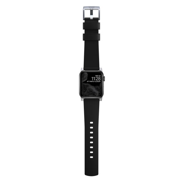 Nomad Active Pro Band für die Apple Watch Series 1-10 / SE / Ultra (2) - 42/44/45/46/49 mm - Schwarz/Silber