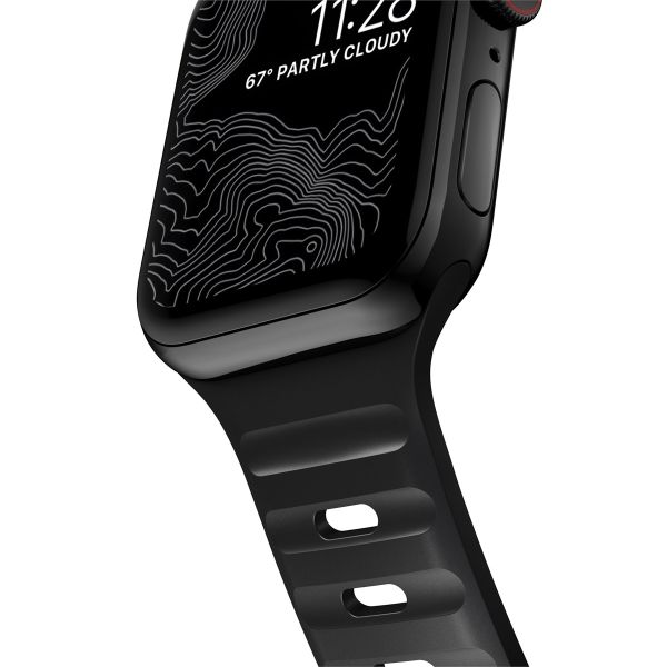 Nomad Sport Band FKM für die Apple Watch Series 1-10 / SE / Ultra (2) - 42/44/45/46/49 mm - Schwarz