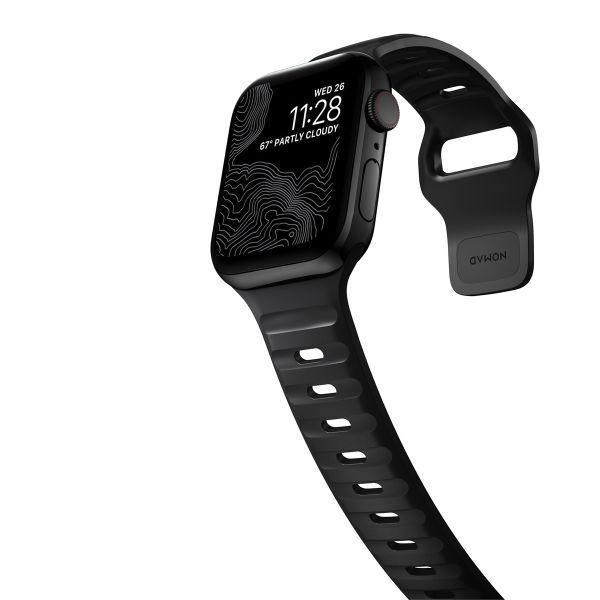 Nomad Sport Band FKM für die Apple Watch Series 1-10 / SE / Ultra (2) - 42/44/45/46/49 mm - Schwarz