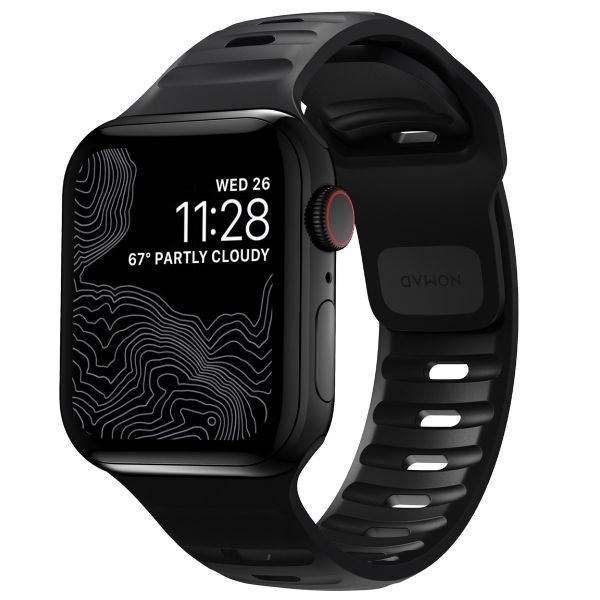 Nomad Sport Band FKM für die Apple Watch Series 1-10 / SE / Ultra (2) - 42/44/45/46/49 mm - Schwarz