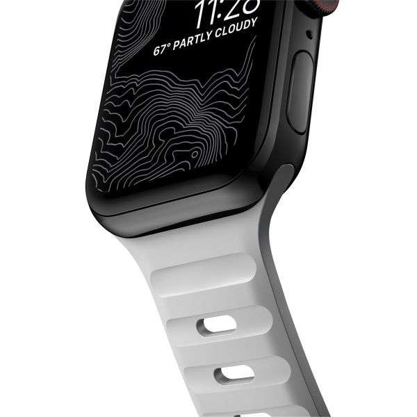 Nomad Sport Band FKM für die Apple Watch Series 1-10 / SE / Ultra (2) - 42/44/45/46/49 mm - Lunar Gray