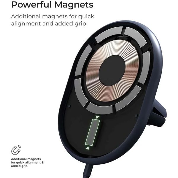 iOttie Velox Magnetic Air Vent Mount – Handyhalterung für das Auto – Lüftungsgitter – Magnetisch – Blau