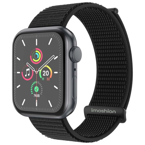 imoshion Nylon-Armband⁺ für die Apple Watch Series 1-9 / SE - 38/40/41 mm / Series 10 - 42 mm - Schwarz