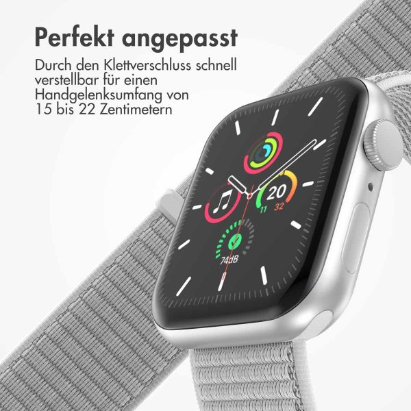 imoshion Nylon-Armband⁺ für die Apple Watch Series 1-9 / SE - 38/40/41 mm / Series 10 - 42 mm - Seashell