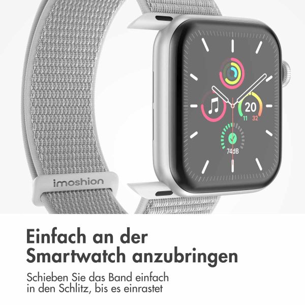 imoshion Nylon-Armband⁺ für die Apple Watch Series 1-9 / SE - 38/40/41 mm / Series 10 - 42 mm - Seashell