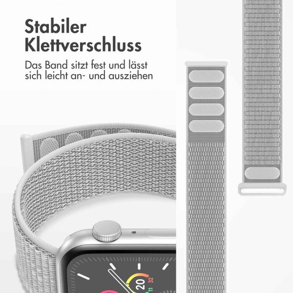 imoshion Nylon-Armband⁺ für die Apple Watch Series 1-9 / SE - 38/40/41 mm / Series 10 - 42 mm - Seashell