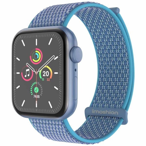 imoshion Nylon-Armband⁺ für die Apple Watch Series 1-9 / SE - 38/40/41 mm / Series 10 - 42 mm - Marine Blue