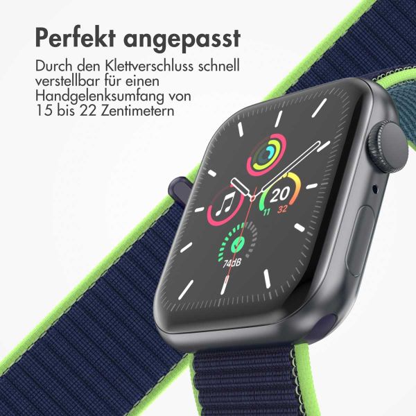 imoshion Nylon-Armband⁺ für die Apple Watch Series 1-9 / SE - 38/40/41 mm / Series 10 - 42 mm - Lime