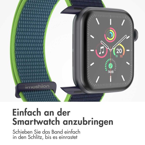 imoshion Nylon-Armband⁺ für die Apple Watch Series 1-9 / SE - 38/40/41 mm / Series 10 - 42 mm - Lime