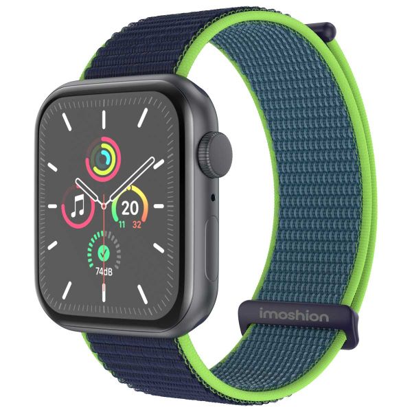 imoshion Nylon-Armband⁺ für die Apple Watch Series 1-9 / SE - 38/40/41 mm / Series 10 - 42 mm - Lime