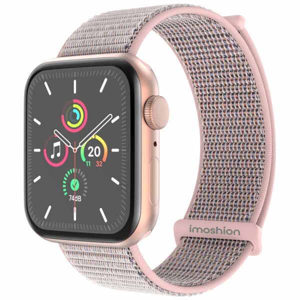 imoshion Nylon-Armband⁺ für die Apple Watch Series 1-9 / SE - 38/40/41 mm / Series 10 - 42 mm - Pink Sand