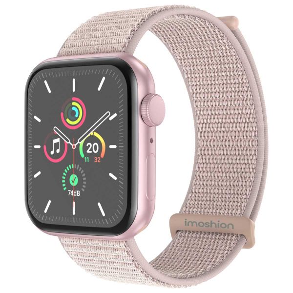 imoshion Nylon-Armband⁺ für die Apple Watch Series 1-9 / SE - 38/40/41 mm / Series 10 - 42 mm - Light Pink