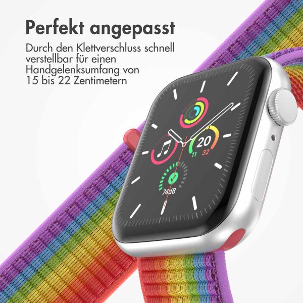 imoshion Nylon-Armband⁺ für die Apple Watch Series 1-9 / SE - 38/40/41 mm / Series 10 - 42 mm - Pride Edition