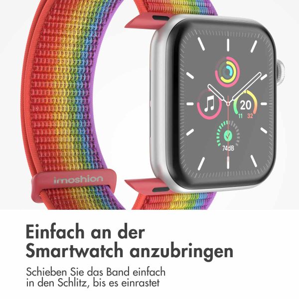 imoshion Nylon-Armband⁺ für die Apple Watch Series 1-9 / SE - 38/40/41 mm / Series 10 - 42 mm - Pride Edition