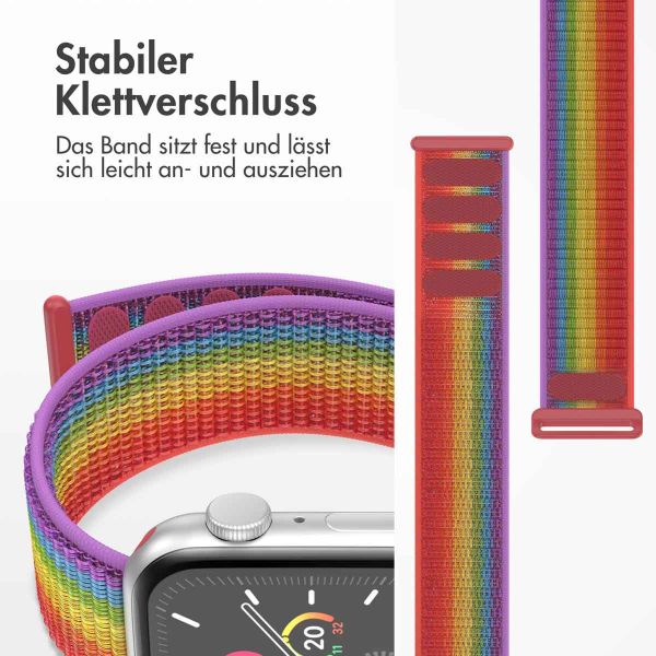 imoshion Nylon-Armband⁺ für die Apple Watch Series 1-9 / SE - 38/40/41 mm / Series 10 - 42 mm - Pride Edition