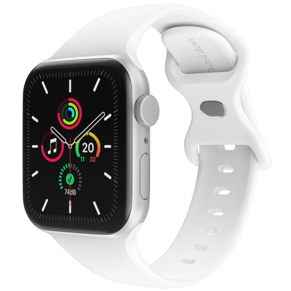 imoshion Silikonband⁺ für die Apple Watch Series 1-9 / SE - 38/40/41 mm / Series 10 - 42 mm - White - Größe S/M