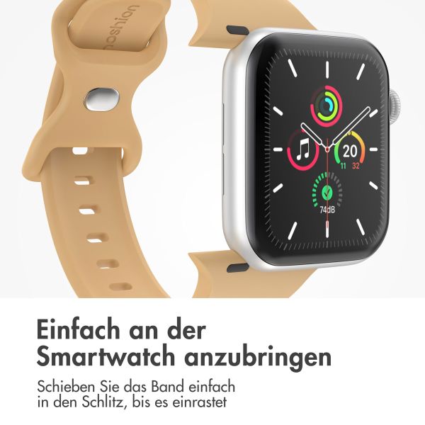 imoshion Silikonband⁺ für die Apple Watch Series 1-9 / SE - 38/40/41 mm / Series 10 - 42 mm - Walnut - Größe S/M