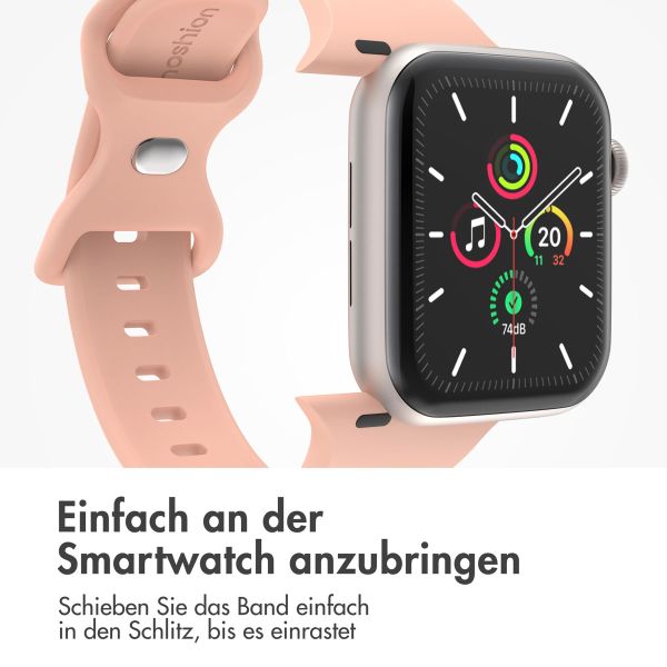 imoshion Silikonband⁺ für die Apple Watch Series 1-9 / SE - 38/40/41 mm / Series 10 - 42 mm - Vintage Rose - Größe S/M