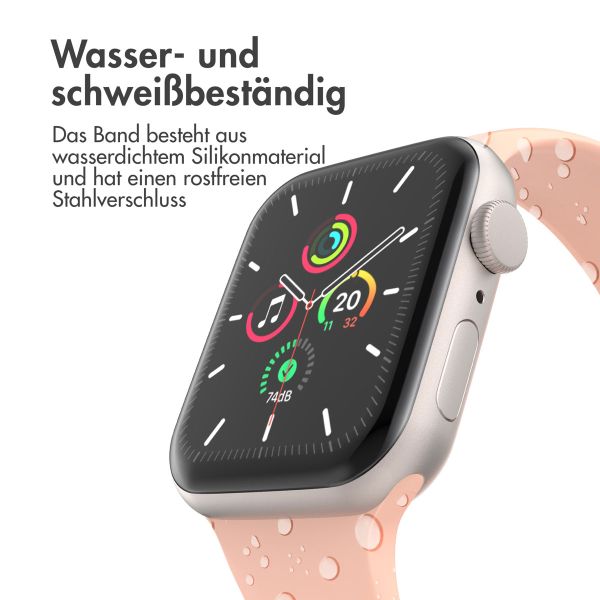 imoshion Silikonband⁺ für die Apple Watch Series 1-9 / SE - 38/40/41 mm / Series 10 - 42 mm - Vintage Rose - Größe S/M