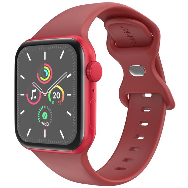 imoshion Silikonband⁺ für die Apple Watch Series 1-9 / SE - 38/40/41 mm / Series 10 - 42 mm - Wine - Größe S/M