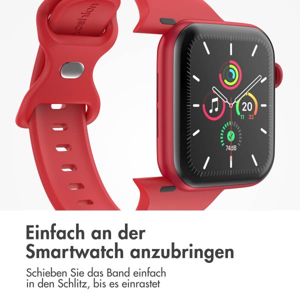 imoshion Silikonband⁺ für die Apple Watch Series 1-9 / SE - 38/40/41 mm / Series 10 - 42 mm - Rose - Größe S/M