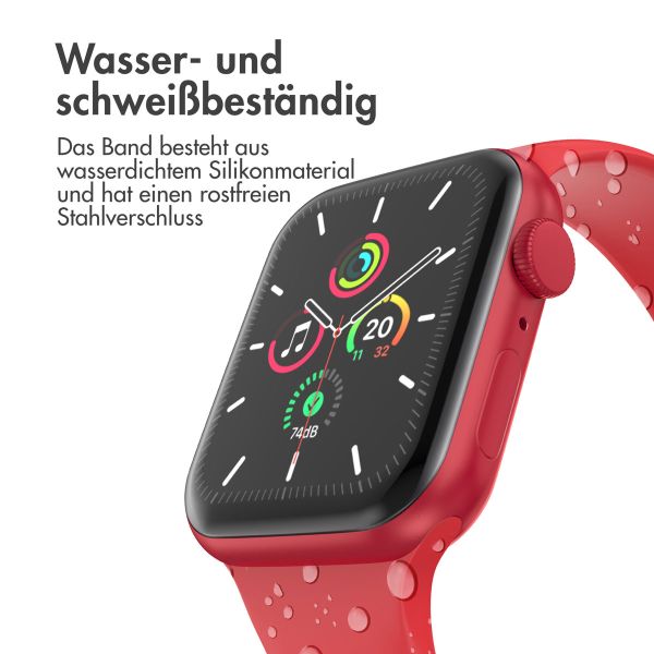 imoshion Silikonband⁺ für die Apple Watch Series 1-9 / SE - 38/40/41 mm / Series 10 - 42 mm - Rose - Größe S/M