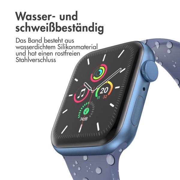 imoshion Silikonband⁺ für die Apple Watch Series 1-9 / SE - 38/40/41 mm / Series 10 - 42 mm - Navy - Größe S/M