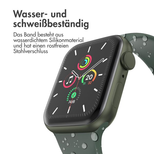 imoshion Silikonband⁺ für die Apple Watch Series 1-9 / SE - 38/40/41 mm / Series 10 - 42 mm - Olive - Größe S/M