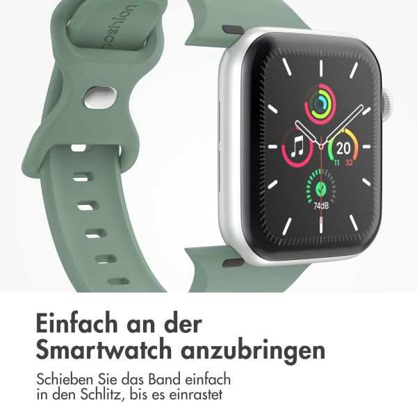 imoshion Silikonband⁺ für die Apple Watch Series 1-9 / SE - 38/40/41 mm / Series 10 - 42 mm - Pine - Größe S/M