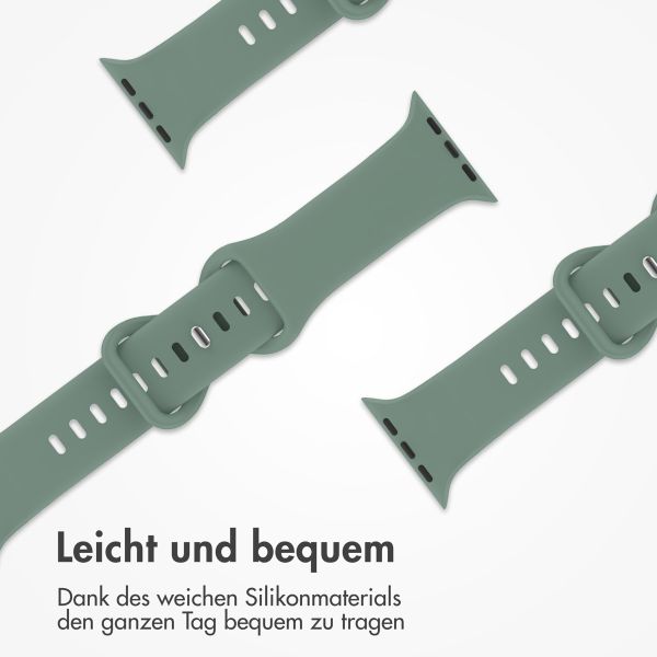 imoshion Silikonband⁺ für die Apple Watch Series 1-9 / SE - 38/40/41 mm / Series 10 - 42 mm - Pine - Größe S/M