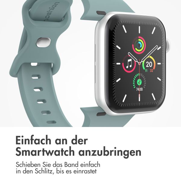 imoshion Silikonband⁺ für die Apple Watch Series 1-9 / SE - 38/40/41 mm / Series 10 - 42 mm - Cactus - Größe S/M