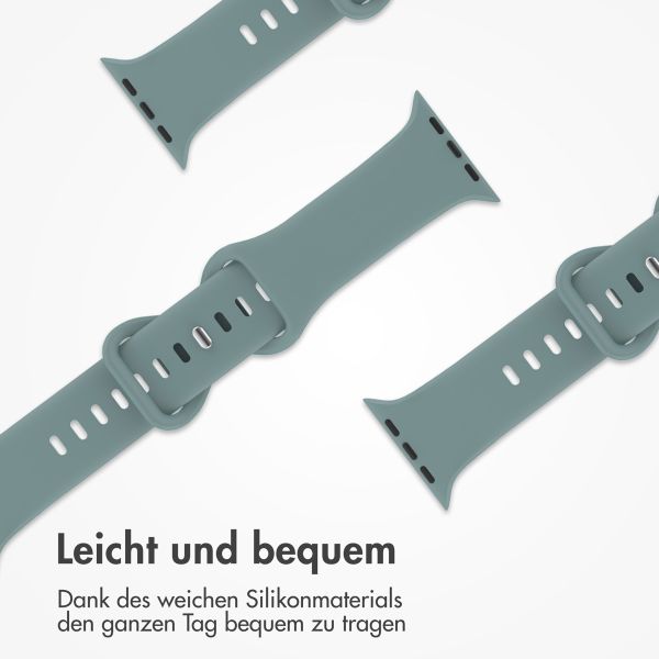 imoshion Silikonband⁺ für die Apple Watch Series 1-9 / SE - 38/40/41 mm / Series 10 - 42 mm - Cactus - Größe S/M