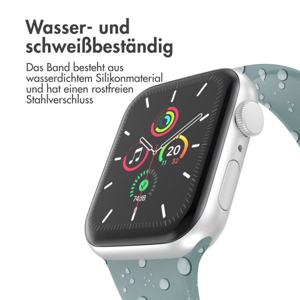 imoshion Silikonband⁺ für die Apple Watch Series 1-9 / SE - 38/40/41 mm / Series 10 - 42 mm - Cactus - Größe S/M