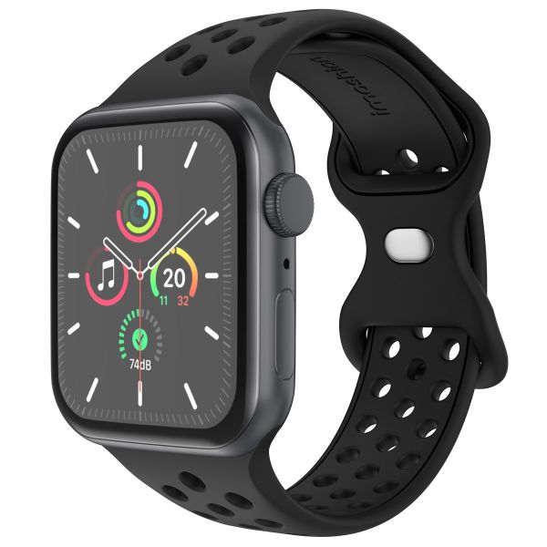 imoshion Sportarmband⁺ für die Apple Watch Series 1-9 / SE - 38/40/41 mm / Series 10 - 42 mm - Größe S/M - Schwarz