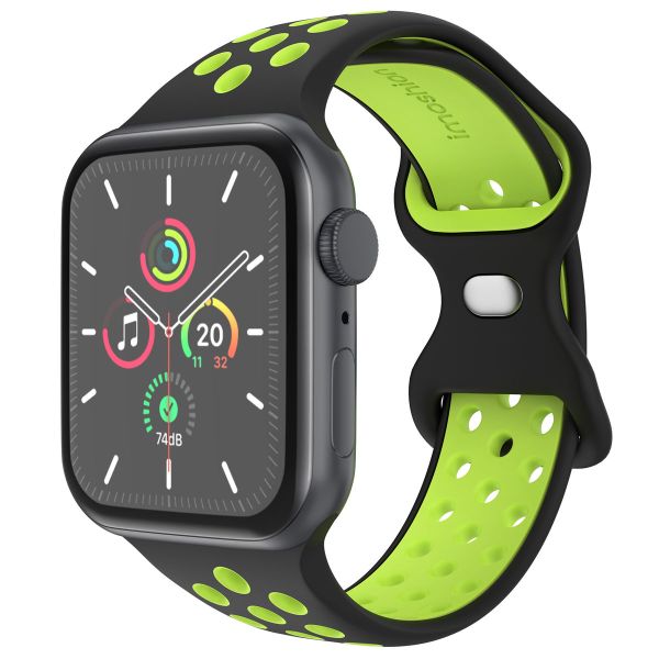 imoshion Sportarmband⁺ für die Apple Watch Series 1-9 / SE - 38/40/41 mm / Series 10 - 42 mm - Größe M/L - Black Volt