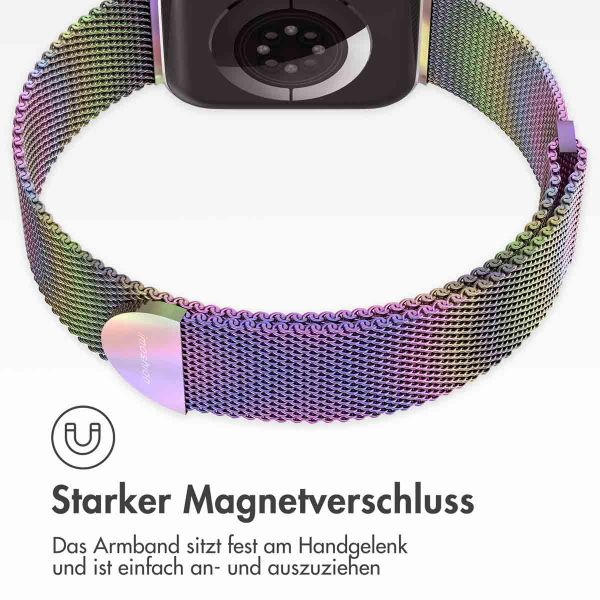 imoshion Mailändische Magnetarmband für die Apple Watch Series 1-9 / SE - 38/40/41 mm / Series 10 - 42 mm - Größe S - Galaxy