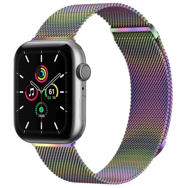 imoshion Mailändische Magnetarmband für die Apple Watch Series 1-9 / SE - 38/40/41 mm / Series 10 - 42 mm - Größe S - Galaxy