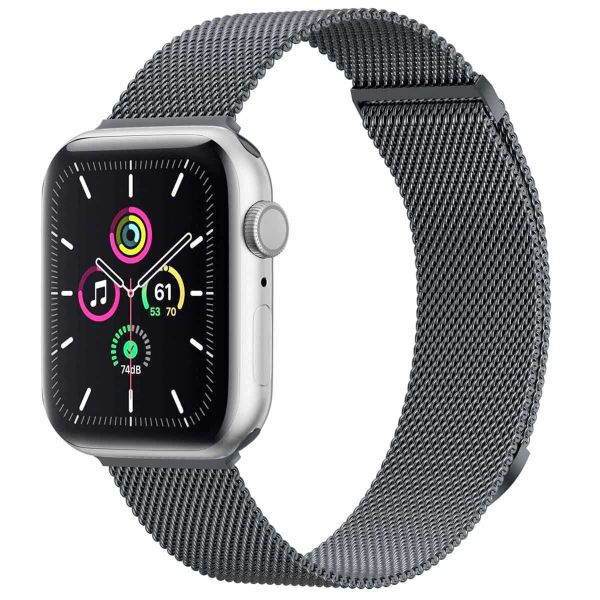 imoshion Mailändische Magnetarmband für die Apple Watch Series 1-9 / SE - 38/40/41 mm / Series 10 - 42 mm - Größe S - Grau