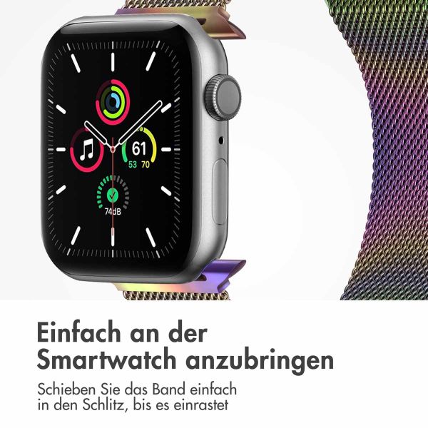 imoshion Mailändische Magnetarmband für die Apple Watch Series 1-9 / SE - 38/40/41 mm / Series 10 - 42 mm - Größe M - Galaxy