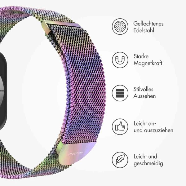 imoshion Mailändische Magnetarmband für die Apple Watch Series 1-9 / SE - 38/40/41 mm / Series 10 - 42 mm - Größe M - Galaxy