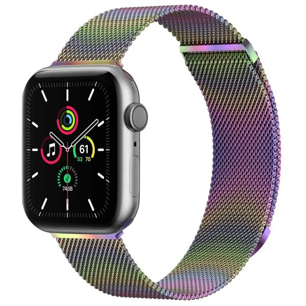 imoshion Mailändische Magnetarmband für die Apple Watch Series 1-9 / SE - 38/40/41 mm / Series 10 - 42 mm - Größe M - Galaxy